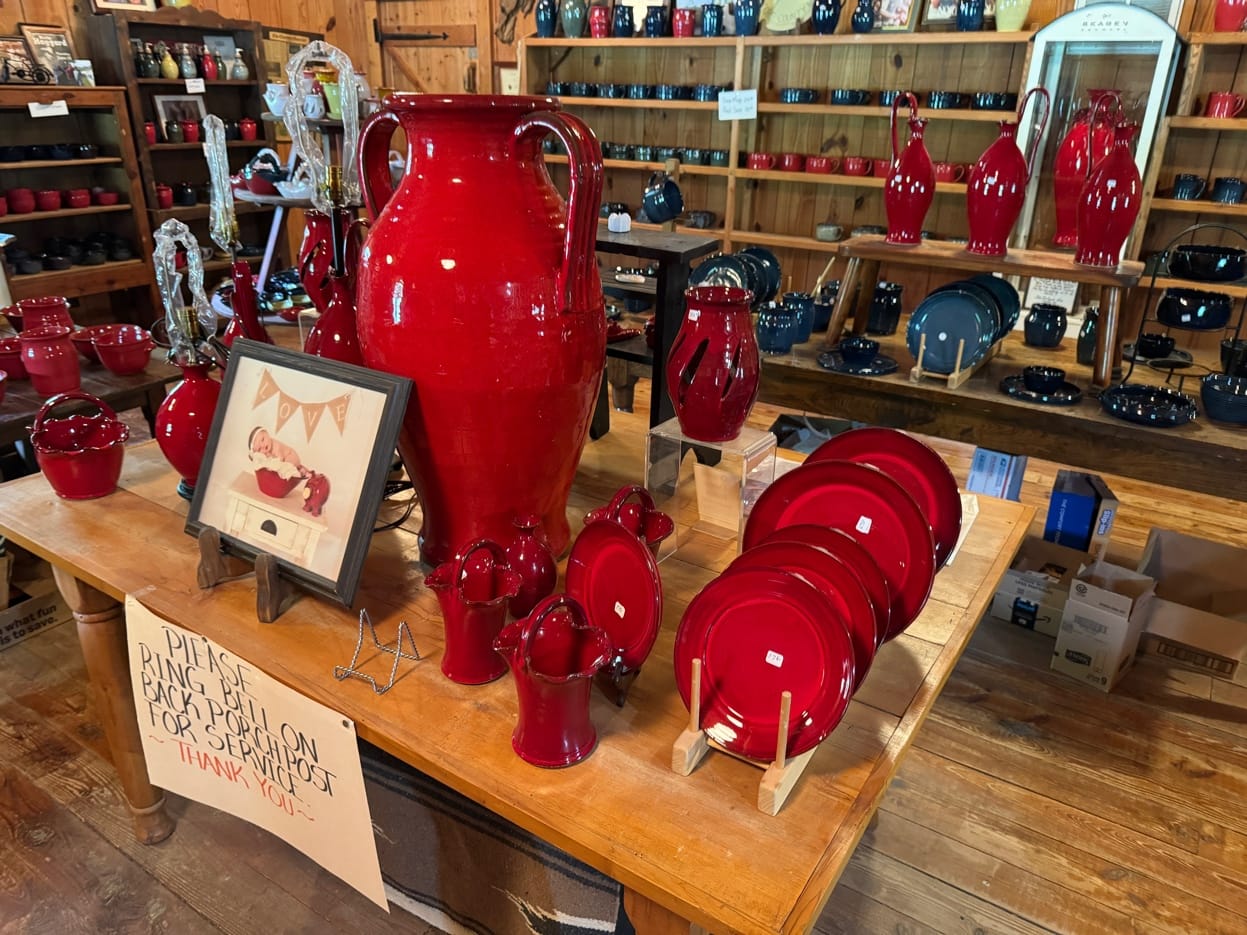 Inside the Owens Pottery shop