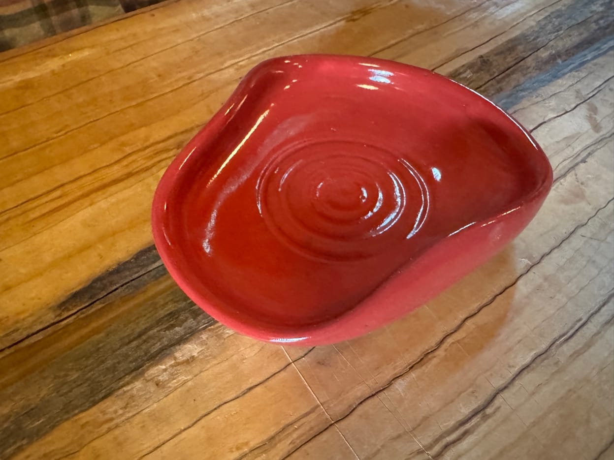 Red bowl by Nancy Owens Brewer